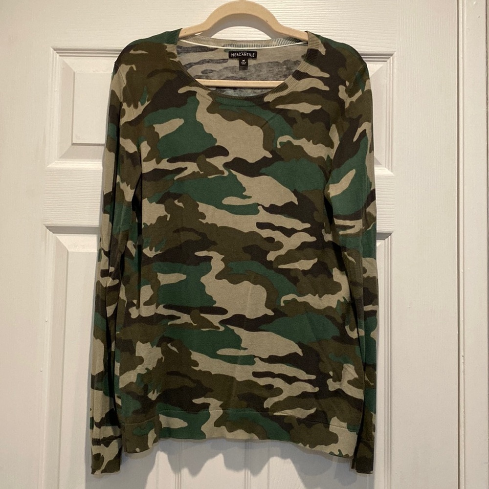 J. Crew - Mercantile camo sweater